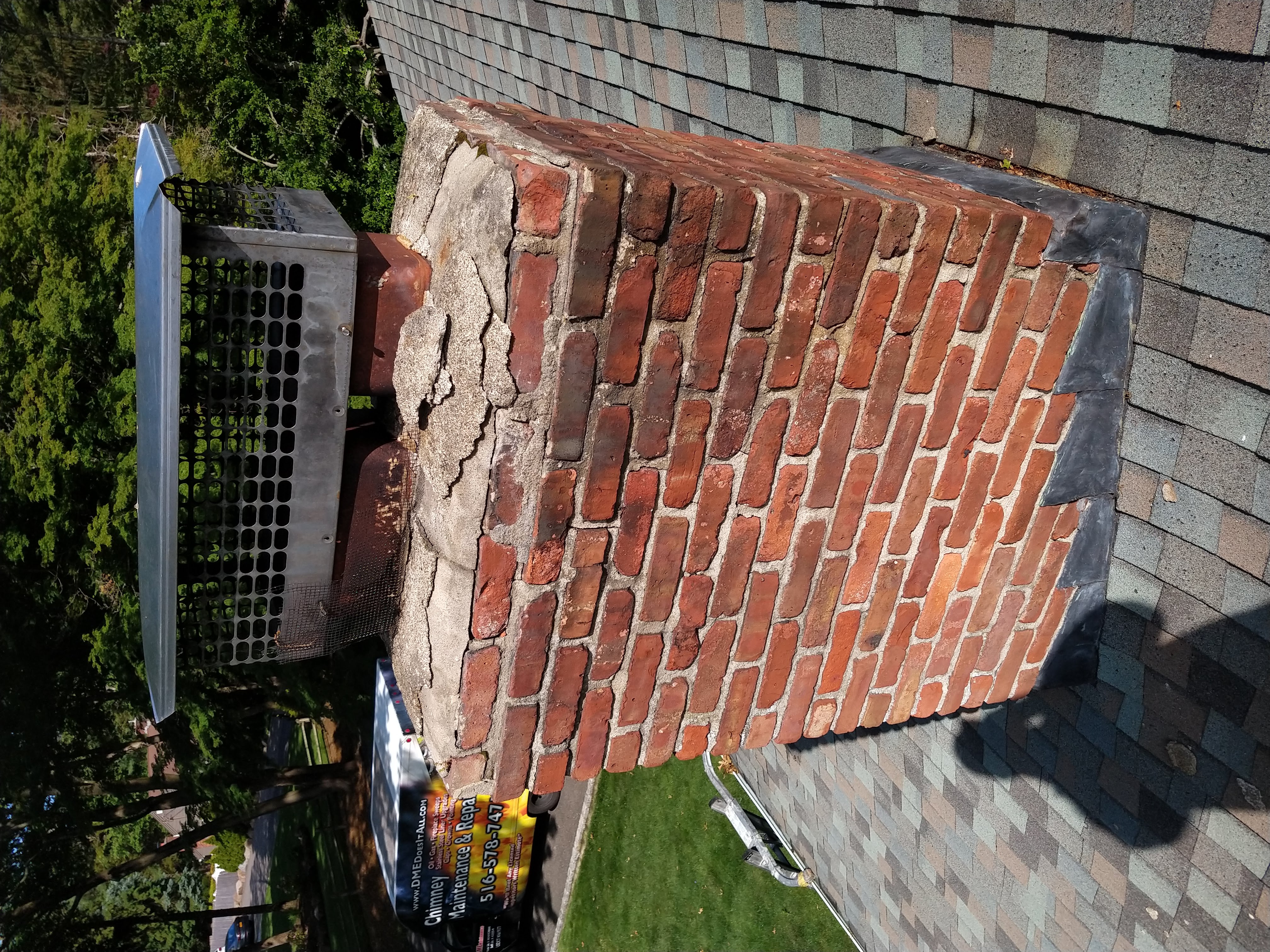 Full fireplace chimney inspection and cleaning in Hicksville, New York